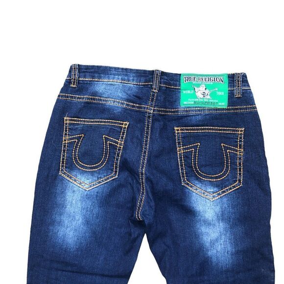 TRUE Religion Jeans Size 34 BILLY SUPER BIG T Blue - Picture 2 of 10